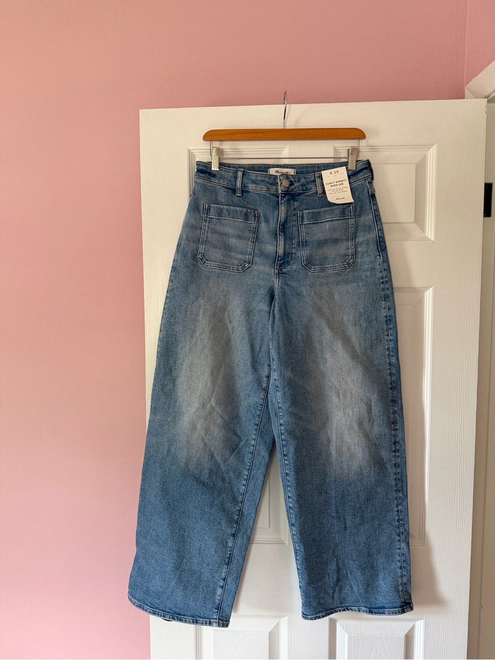 NWT Madewell Curvy Emmett Wide Leg Jean